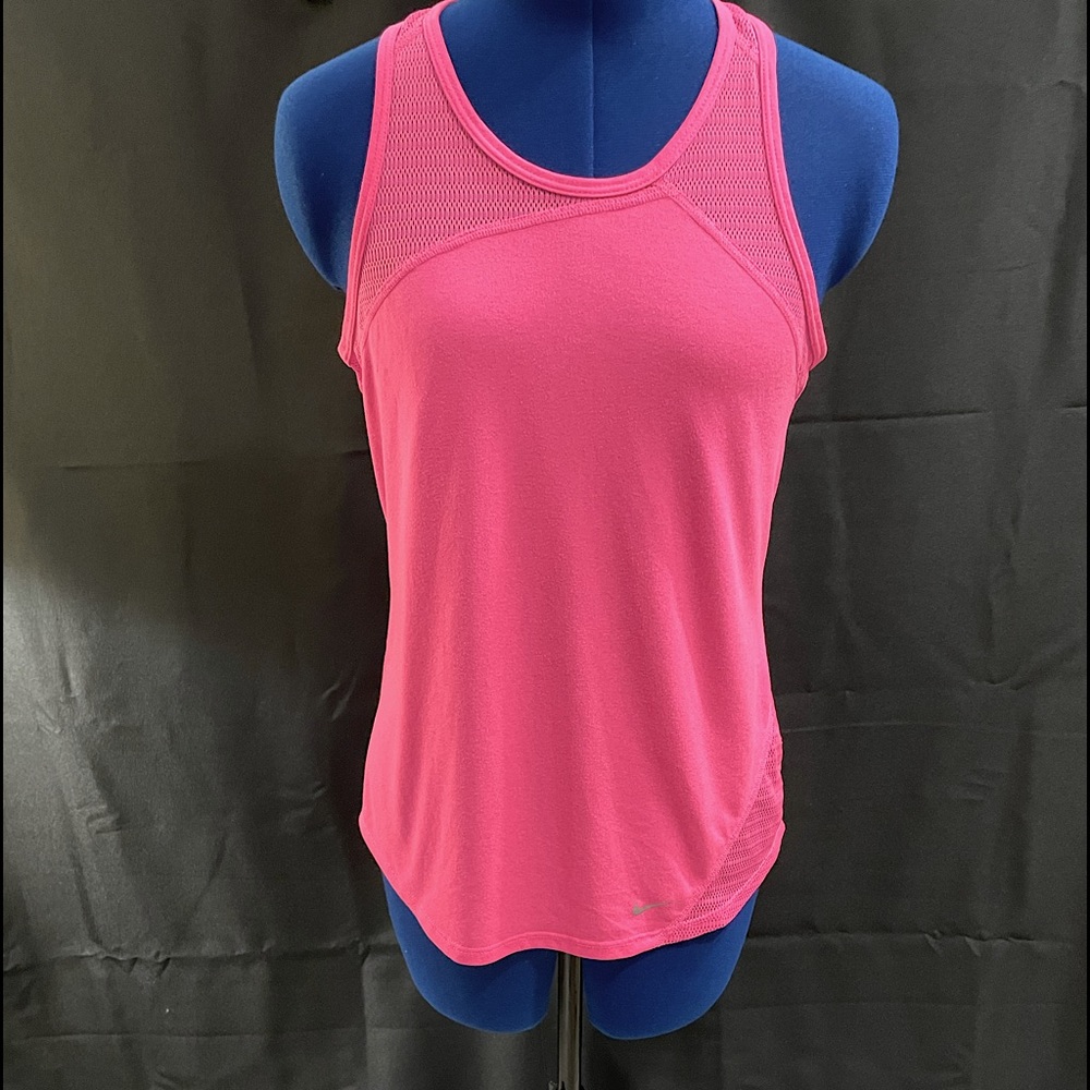 NIKE Racerback Dri-Fit Mesh Active Tank Top Med